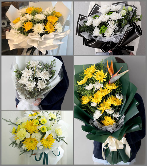河南开封鼓楼区州桥街道白事花束代送